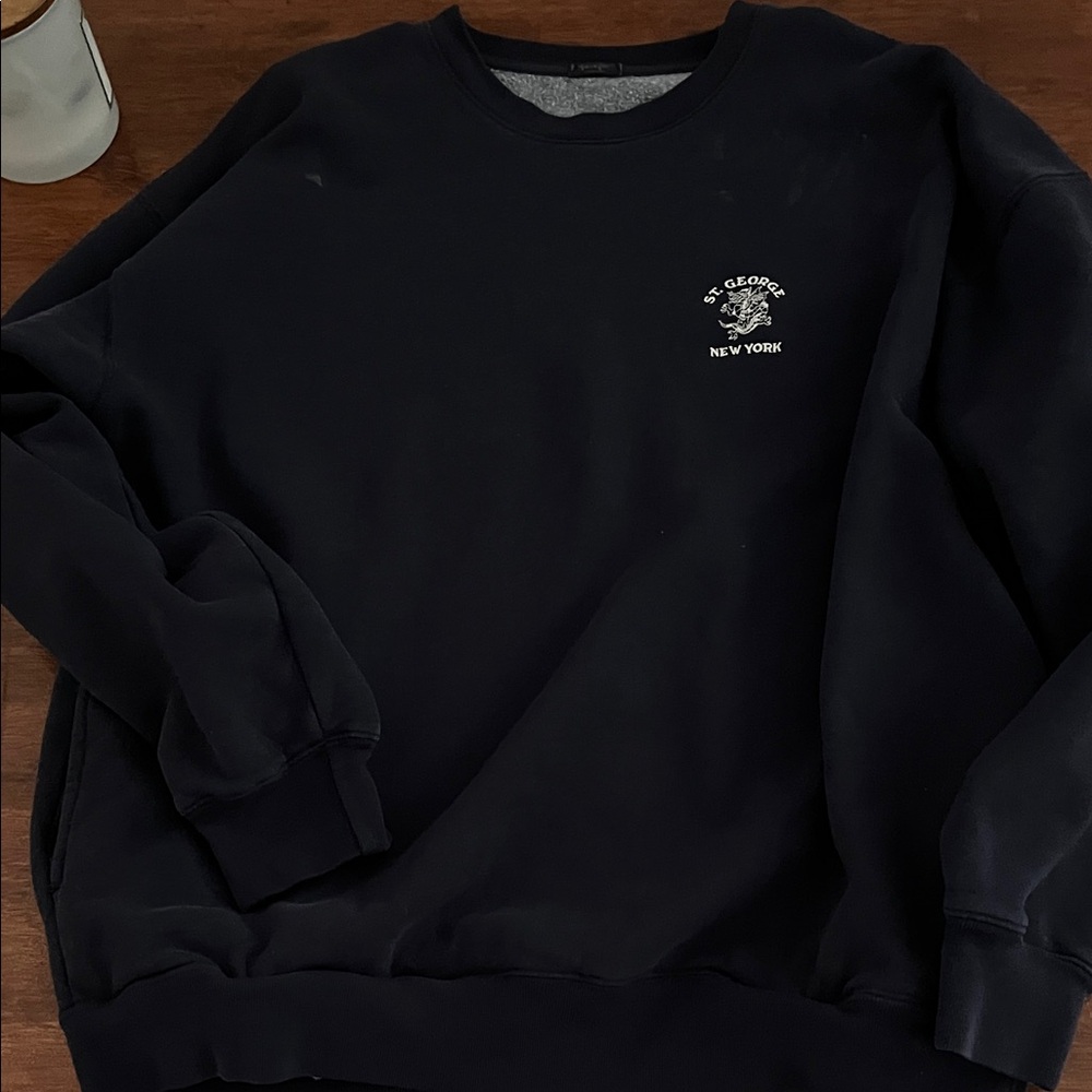 John Galt St George navy sweatshirt with pockets